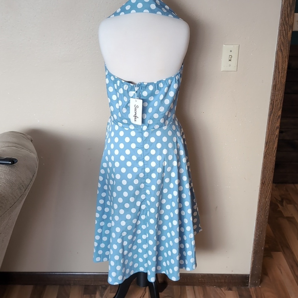 Sucrefas Polkadot Vintage Inspired Dress - Picture 11 of 12